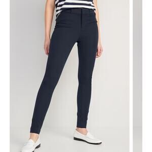Old Navy High-Waisted Pixie Skinny Pants Navy Blue sz 8 NWT